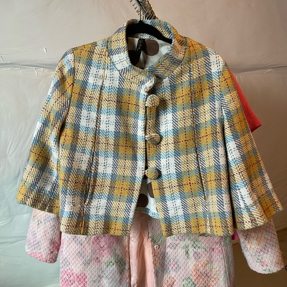 Retro Mustard Plaid Jacket - Picture 8 of 9